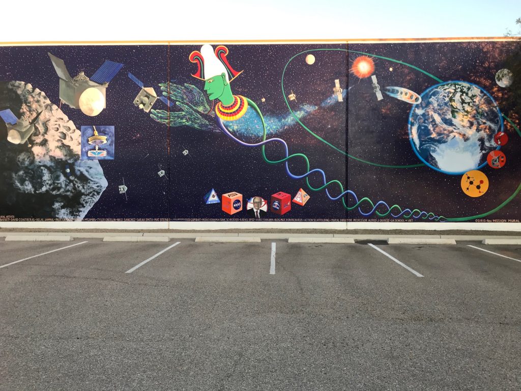 planetary mural at drake building, LPL, UoA