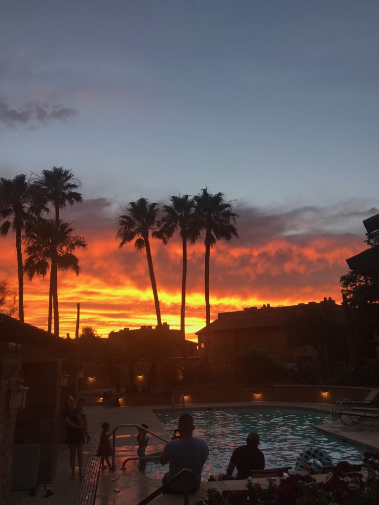 A typical sunset in Tucson